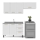 Cozinha Completa 3 Peças 224cmx200cm Branco
