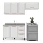 Cozinha Completa 3 Peças 224cmx200cm Branco