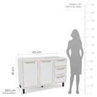 Cozinha Completa 3 Peças 224cmx200cm Branco