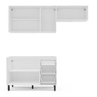 Cozinha Completa 3 Peças 224cmx200cm Branco