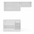 Cozinha Completa 3 Peças 224cmx200cm Branco