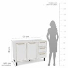 Cozinha Completa 3 Peças 224cmx200cm Branco