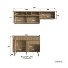 Cozinha Completa 3 Peças 5 Portas 1 Gaveta One  Verde Bellagio