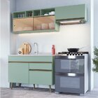 Cozinha Completa 3 Peças 5 Portas 1 Gaveta One Gralar Verde B