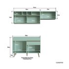 Cozinha Completa 3 Peças 5 Portas 1 Gaveta One Gralar Verde B