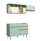 Cozinha Completa 3 Peças 5 Portas 1 Gaveta One Gralar Verde B