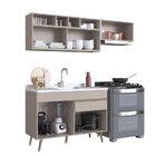 Cozinha Completa 3 Peças 5 Portas 1 Gaveta One Gralar Verde B