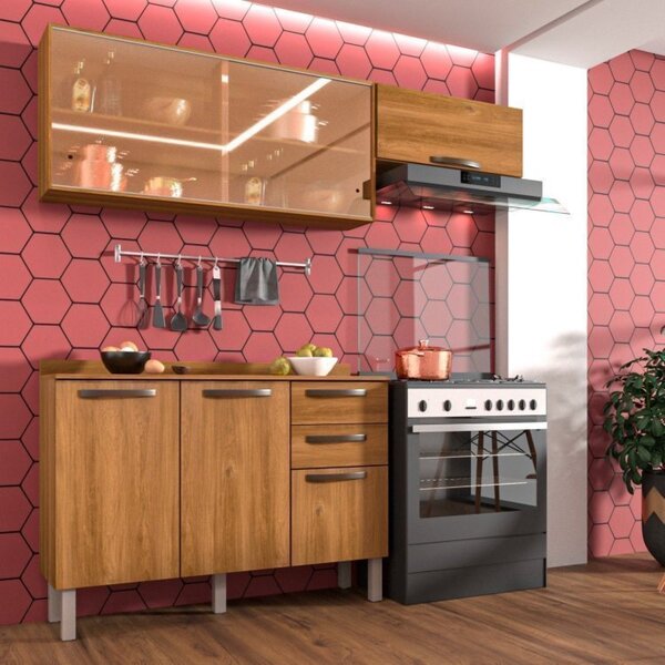 Cozinha Completa 3 Peças 6 Portas 2 Gavetas Bella Sallêto Móv