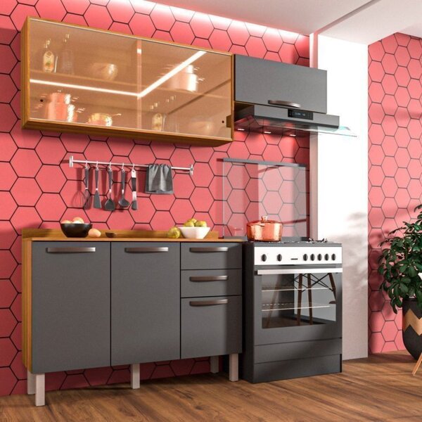 Cozinha Completa 3 Peças 6 Portas 2 Gavetas Bella Sallêto Móv