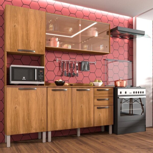 Cozinha Completa 3 Peças 7 Portas 2 Gavetas Bella Sallêto Móv