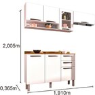 Cozinha Completa 3 Peças 7 Portas 2 Gavetas Bella Sallêto Móv