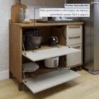 Cozinha Completa 3 Peças 7 Portas 2 Gavetas Cinamomo/off White