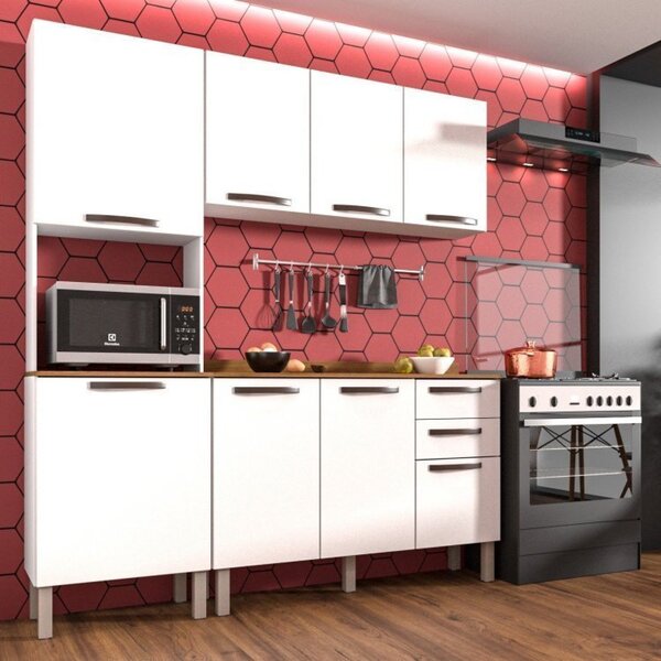 Cozinha Completa 3 Peças 8 Portas 2 Gavetas Bella Sallêto Móv