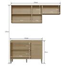 Cozinha Completa 3 Peças (c/ Vidro) 100% Mdf Áustria Casamia