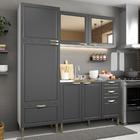 Cozinha Completa 3 Peças Americana Multimóveis 5903 Branco/gr