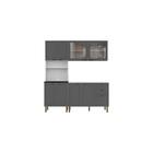 Cozinha Completa 3 Peças Americana Multimóveis 5905 Branco/gr