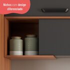 Cozinha Completa 3 Peças Com Balcão Para Pia Pimenta  Freijó/