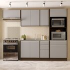 Cozinha Completa 4 Módulos 8 Portas 4 Gavetas Sem Tampo Campa