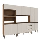 Cozinha Completa 4 Módulos Bia Ébano/off White