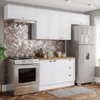 Cozinha Completa 4 Peças 100% Mdf Com Tampo Americana Branco