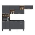 Cozinha Completa 4 Peças 10 Portas 1 Gaveta Com Nicho Para Fo