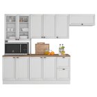 Cozinha Completa 4 Peças 10 Portas 2 Gavetas 1 Nicho Para For