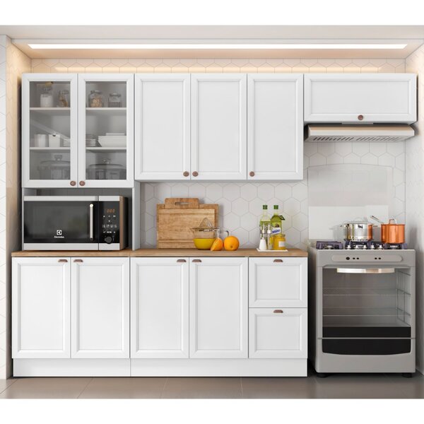 Cozinha Completa 4 Peças 10 Portas 2 Gavetas 1 Nicho Para For