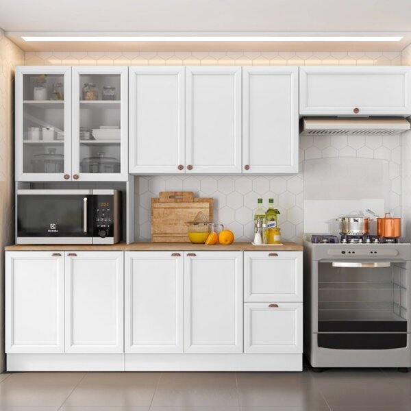 Cozinha Completa 4 Peças 10 Portas 2 Gavetas 1 Nicho Para For