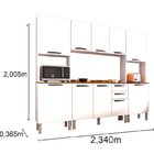 Cozinha Completa 4 Peças 10 Portas 2 Gavetas 2 Nichos Para Fo