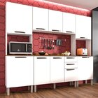 Cozinha Completa 4 Peças 10 Portas 2 Gavetas 2 Nichos Para Fo