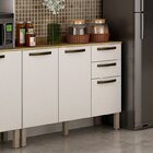 Cozinha Completa 4 Peças 10 Portas 2 Gavetas 2 Nichos Para Fo