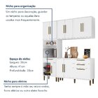 Cozinha Completa 4 Peças 10 Portas 2 Gavetas Com Fruteira Lor