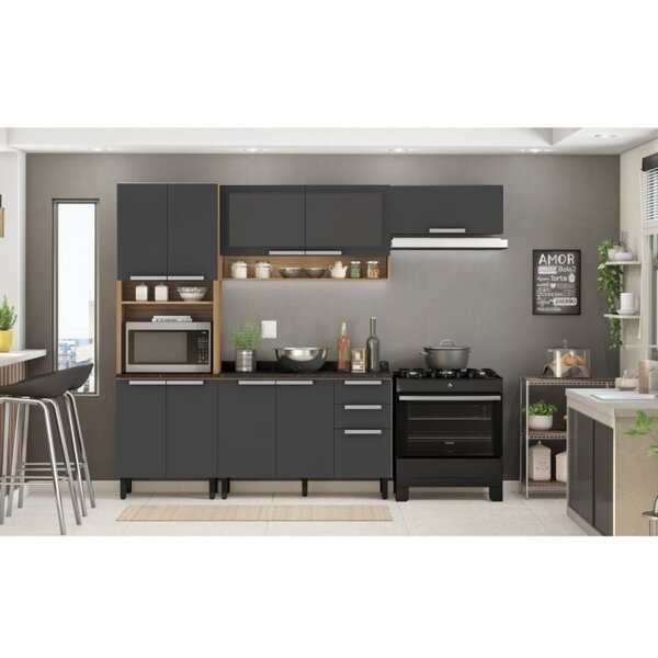 Cozinha Completa 4 Peças 10 Portas 2 Gavetas Em Mdf Porto Ita