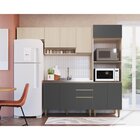 Cozinha Completa 4 Peças 10 Portas Com Basculante Cook  Natur