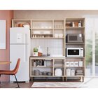 Cozinha Completa 4 Peças 10 Portas Com Basculante Cook  Natur