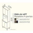 Cozinha Completa 4 Peças 11 Portas 1 Gaveta Com Nicho Para Fo