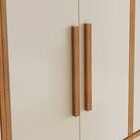 Cozinha Completa 4 Peças 11 Portas 2 Gavetas Lorena Marrom/be