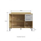 Cozinha Completa 4 Peças 11 Portas 3 Gavetas Com 2 Balcões Ga