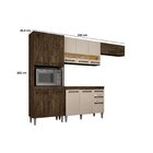 Cozinha Completa 4 Peças 11 Portas Alice Chf Imbuia/off White