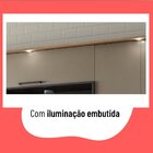 Cozinha Completa 4 Peças 1 Paneleiro 1 Armário Com Iluminação