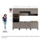 Cozinha Completa 4 Peças 1 Paneleiro 1 Armário Com Iluminação