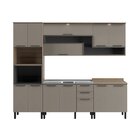 Cozinha Completa 4 Peças 1 Paneleiro 1 Armário Com Iluminação