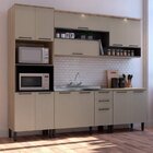 Cozinha Completa 4 Peças 1 Paneleiro 1 Armário Com Iluminação