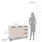 Cozinha Completa 4 Peças 200cm X 220cm Meena Branco/creme