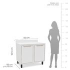 Cozinha Completa 4 Peças 220cm X 200cm Amara Branco