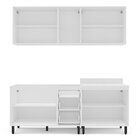 Cozinha Completa 4 Peças 220cm X 200cm Meena Branco