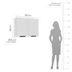 Cozinha Completa 4 Peças 220cm X 200cm Meena Branco