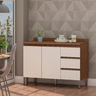 Cozinha Completa 4 Peças 222cm X 230cm Conecta Ébano/off White