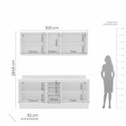 Cozinha Completa 4 Peças 224,5cm X 200cm Amara Branco