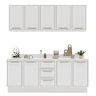 Cozinha Completa 4 Peças 224,5cm X 200cm Amara Branco